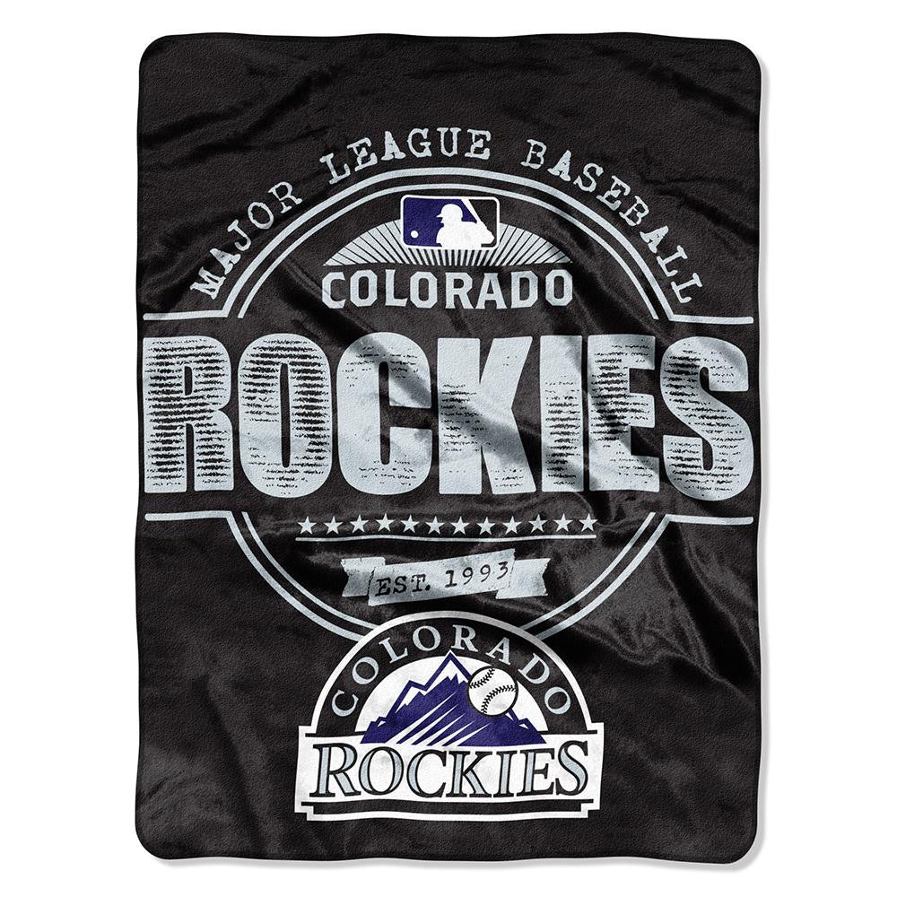 Colorado Rockies MLB Micro Raschel Blanket (Structure Series) (46in x 60in)