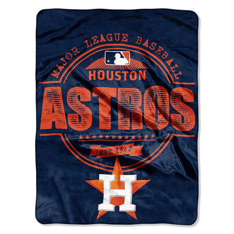 Houston Astros MLB Micro Raschel Blanket (Structure Series) (46in x 60in)