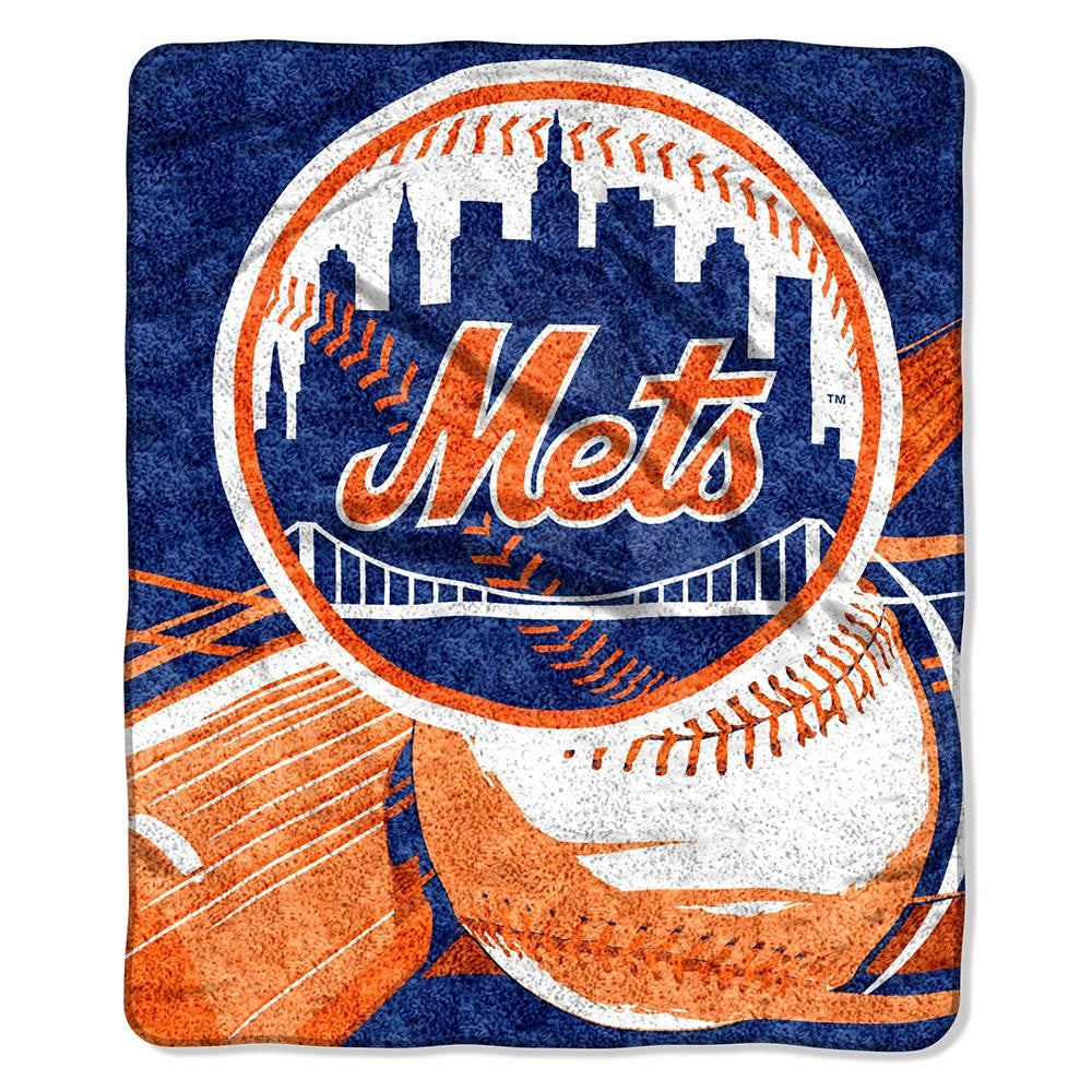 New York Mets MLB Sherpa Throw (Big Stick Series) (50x60)