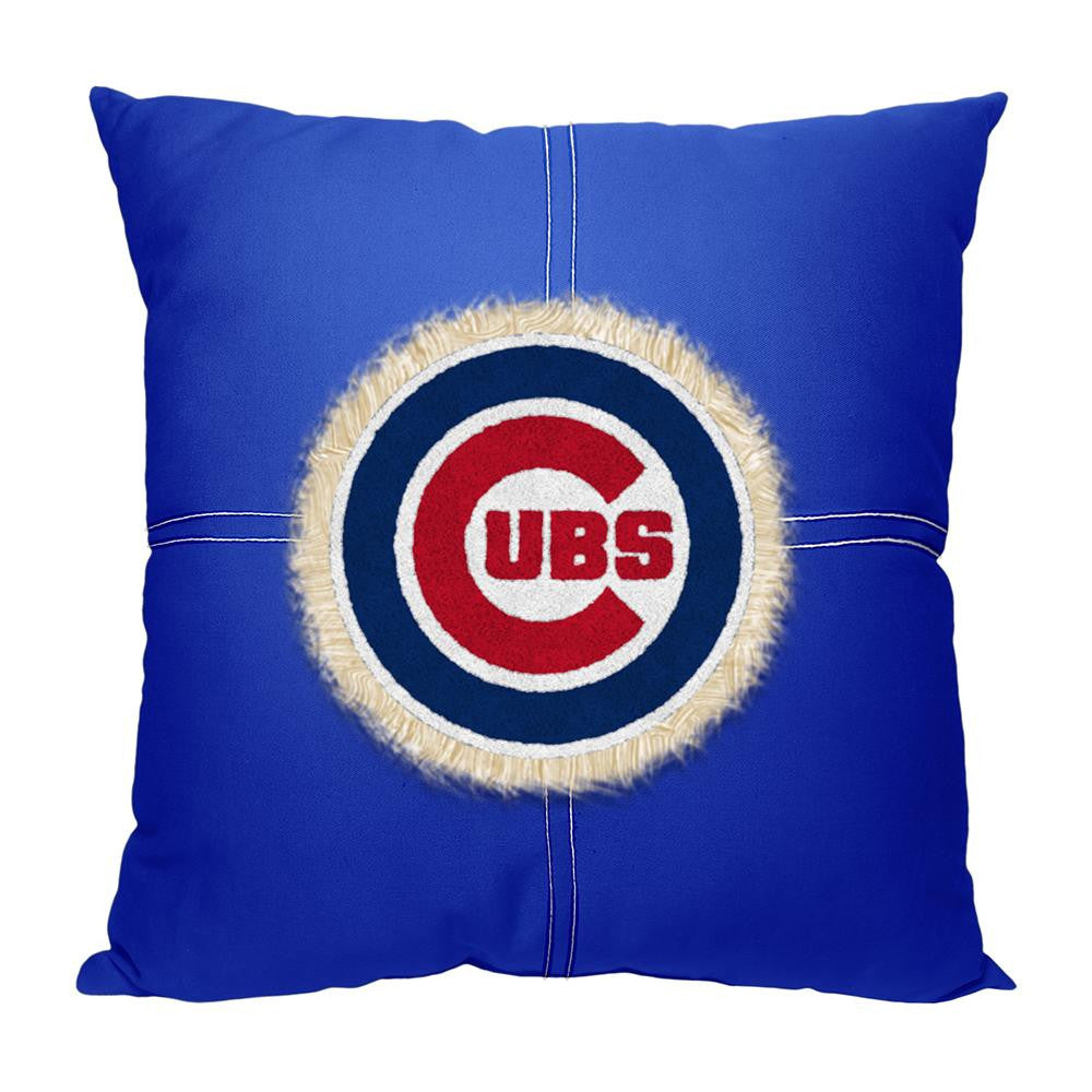 Chicago Cubs MLB Team Letterman Pillow (18x18)