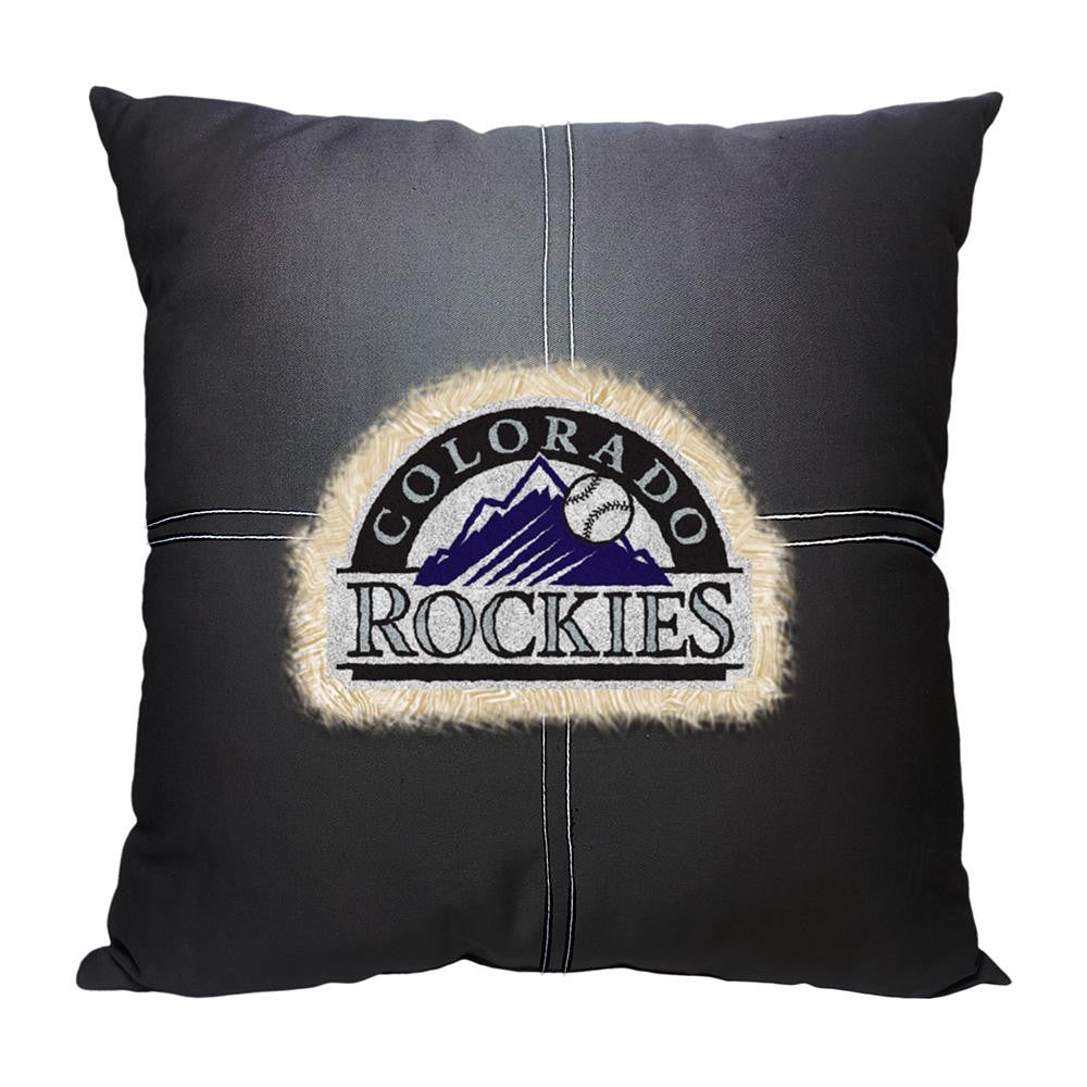 Colorado Rockies MLB Team Letterman Pillow (18x18)