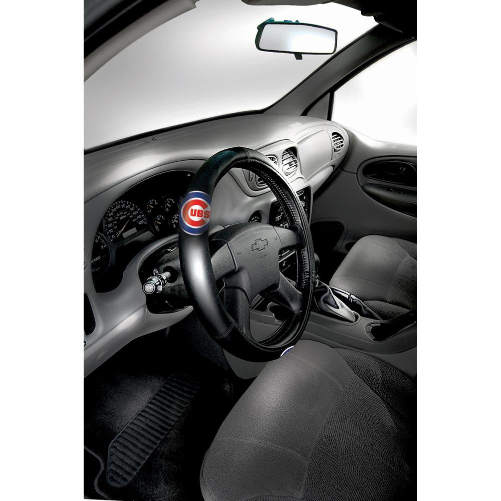 Chicago Cubs MLB Steering Wheel Cover (14.5 to 15.5)
