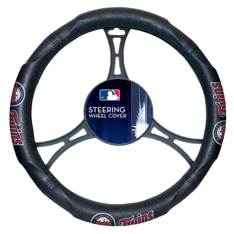 Minnesota Twins MLB Steering Wheel Cover (14.5 to 15.5)