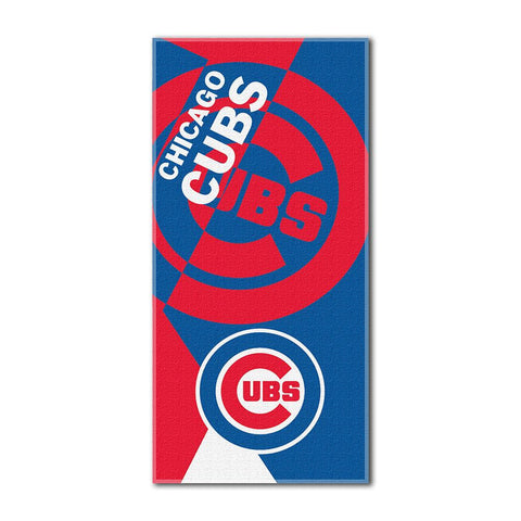 Chicago Cubs MLB ?Puzzle? Over-sized Beach Towel (34in x 72in)