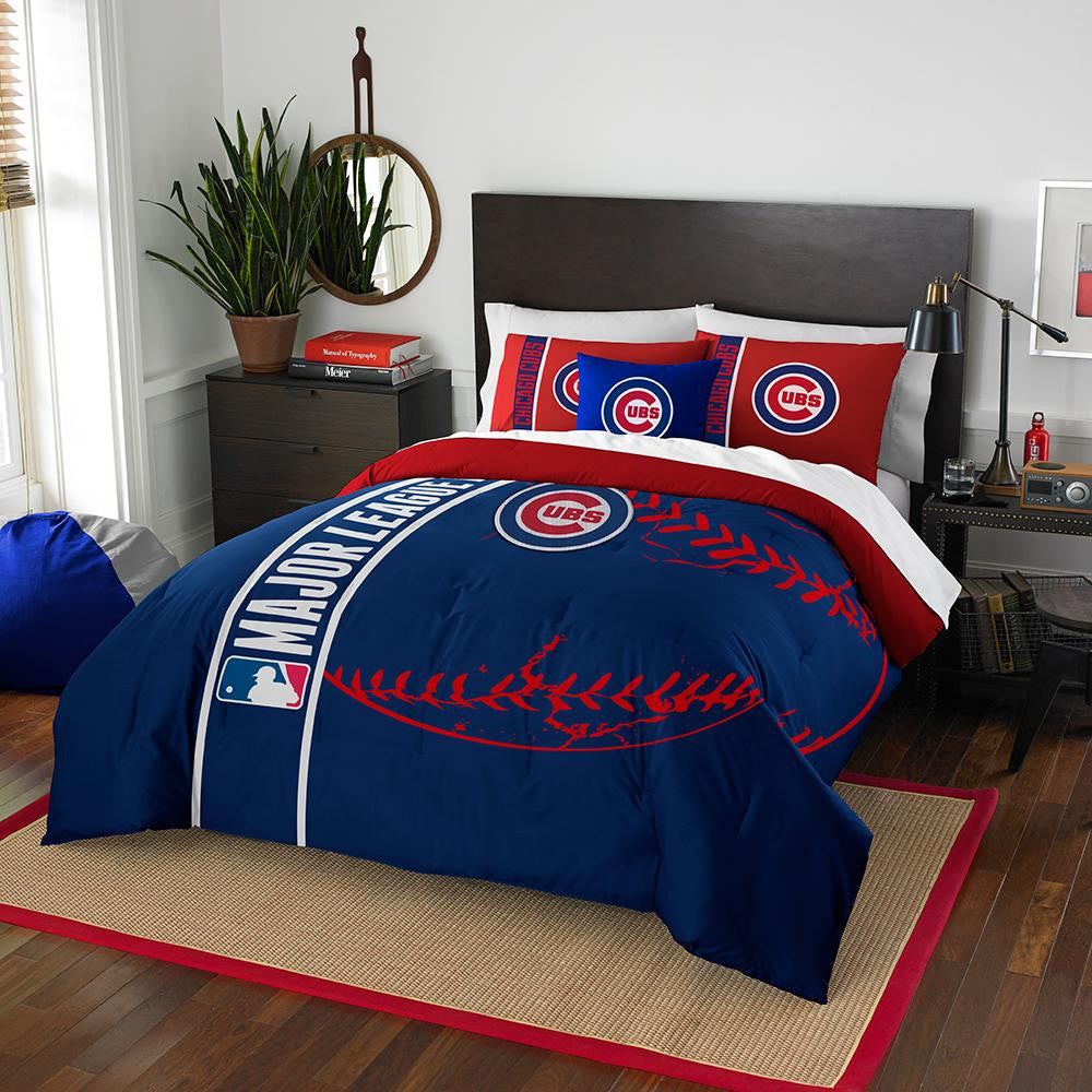 Chicago Cubs MLB Full Comforter Set (Soft & Cozy) (76 x 86)