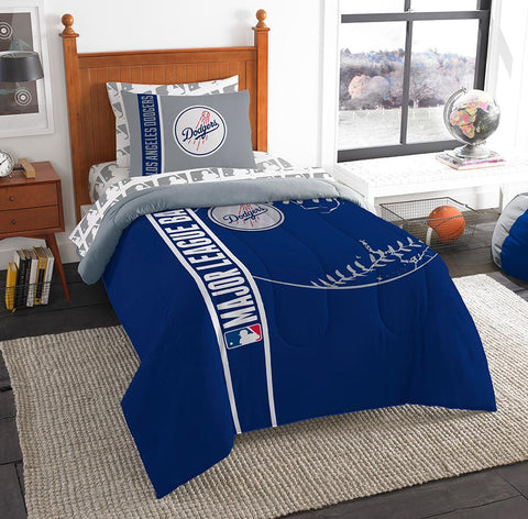 Los Angeles Dodgers MLB Twin Comforter Bed in a Bag (Soft & Cozy) (64in x 86in)