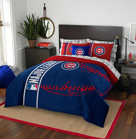 Chicago Cubs MLB Full Comforter Bed in a Bag (Soft & Cozy) (76in x 86in)