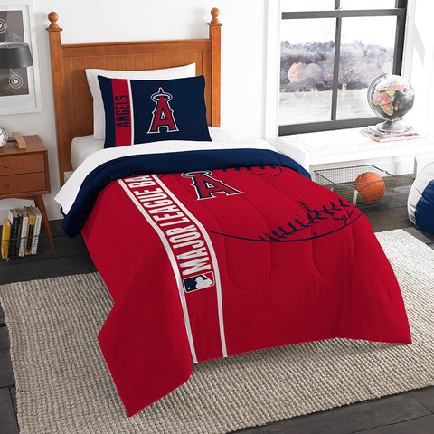 Los Angeles Angels MLB Printed Comforter & Sham Set (Twin) (64 x 86)