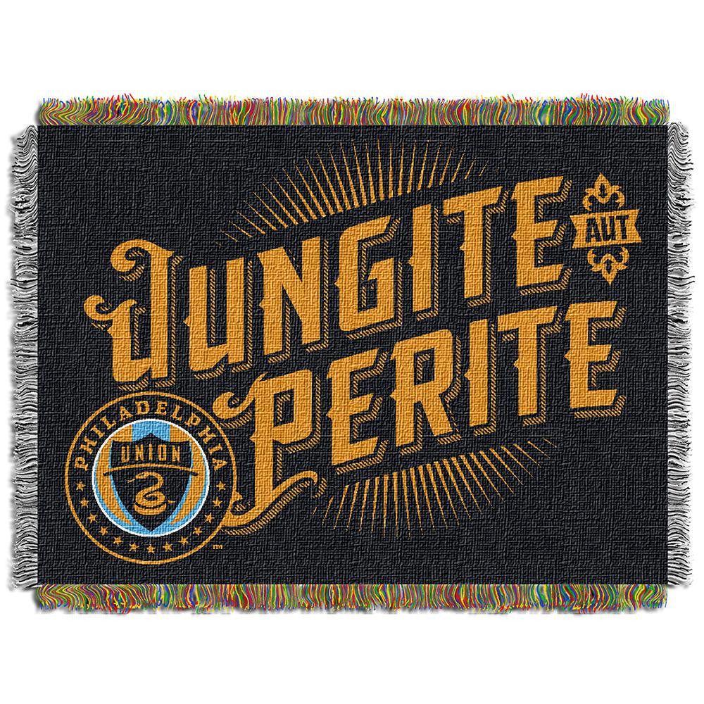 Philadelphia Union MLS Woven Tapestry Throw Blanket (48x60)