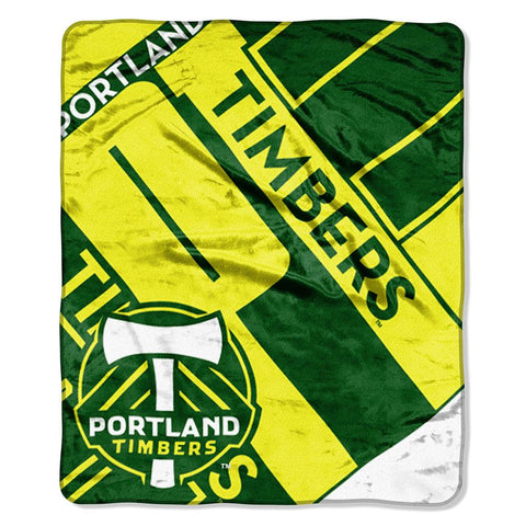 Portland Timbers MLS Royal Plush Raschel Blanket (50x60)