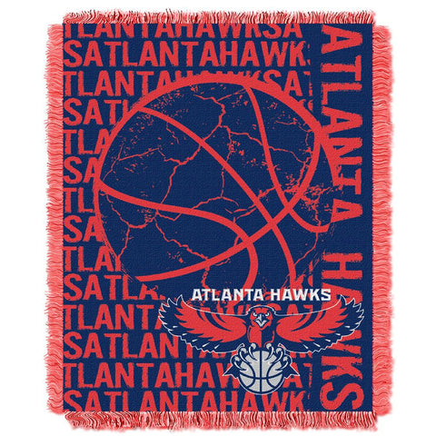 Atlanta Hawks NBA Triple Woven Jacquard Throw (Double Play Series) (48x60)