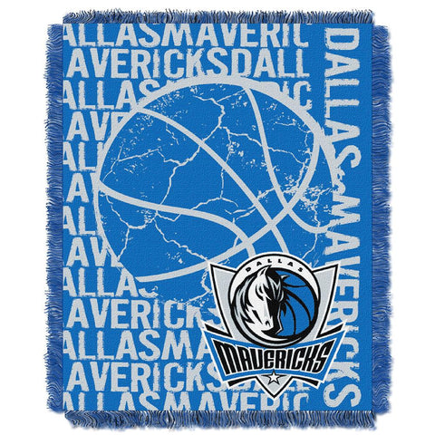 Dallas Mavericks NBA Triple Woven Jacquard Throw (Double Play Series) (48x60)