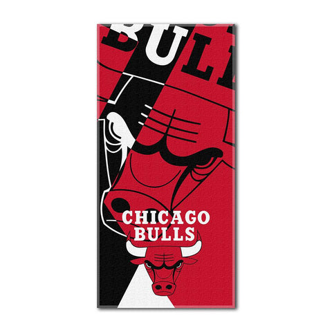 Chicago Bulls NBA ?Puzzle? Over-sized Beach Towel (34in x 72in)
