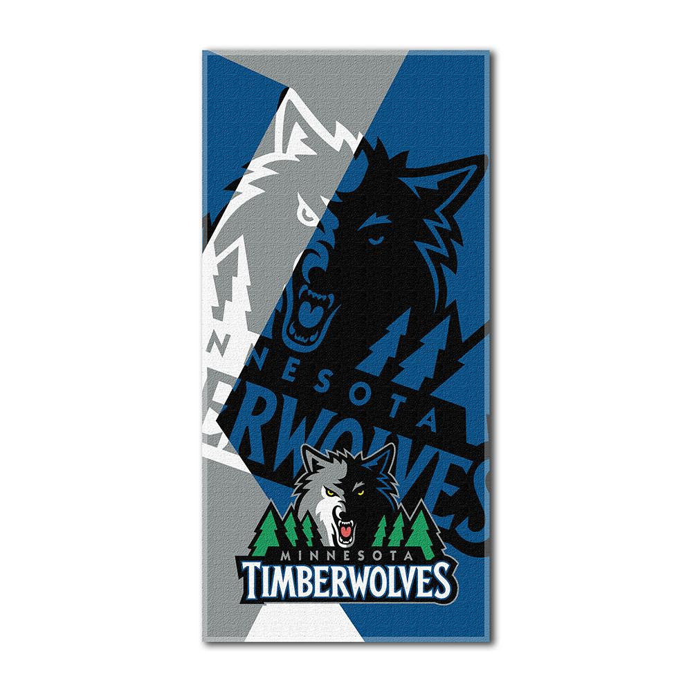 Minnesota Timberwolves NBA ?Puzzle? Over-sized Beach Towel (34in x 72in)