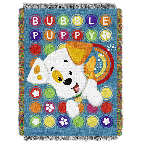 Bubble Guppies Puppy Pop  Woven Tapestry Throw (48inx60in)