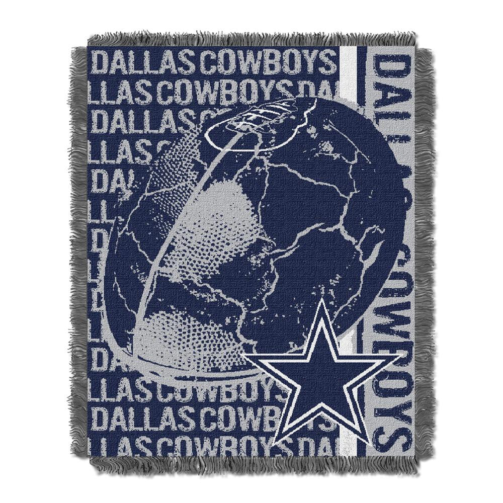 Dallas Cowboys NFL Triple Woven Jacquard Throw (Double Play) (48x60)