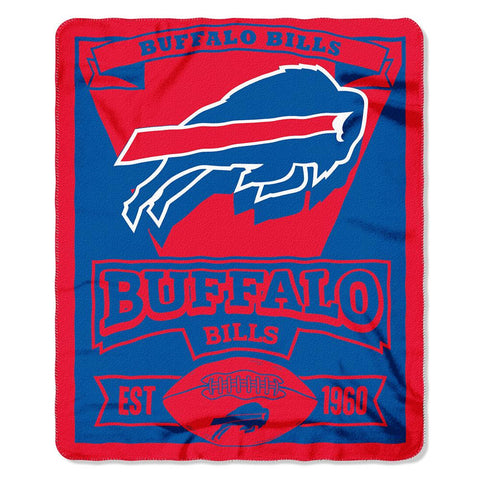 Buffalo Bills NFL Light Weight Fleece Blanket (Marque Series) (50inx60in)
