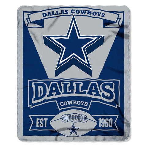 Dallas Cowboys NFL Light Weight Fleece Blanket (Marque Series) (50inx60in)