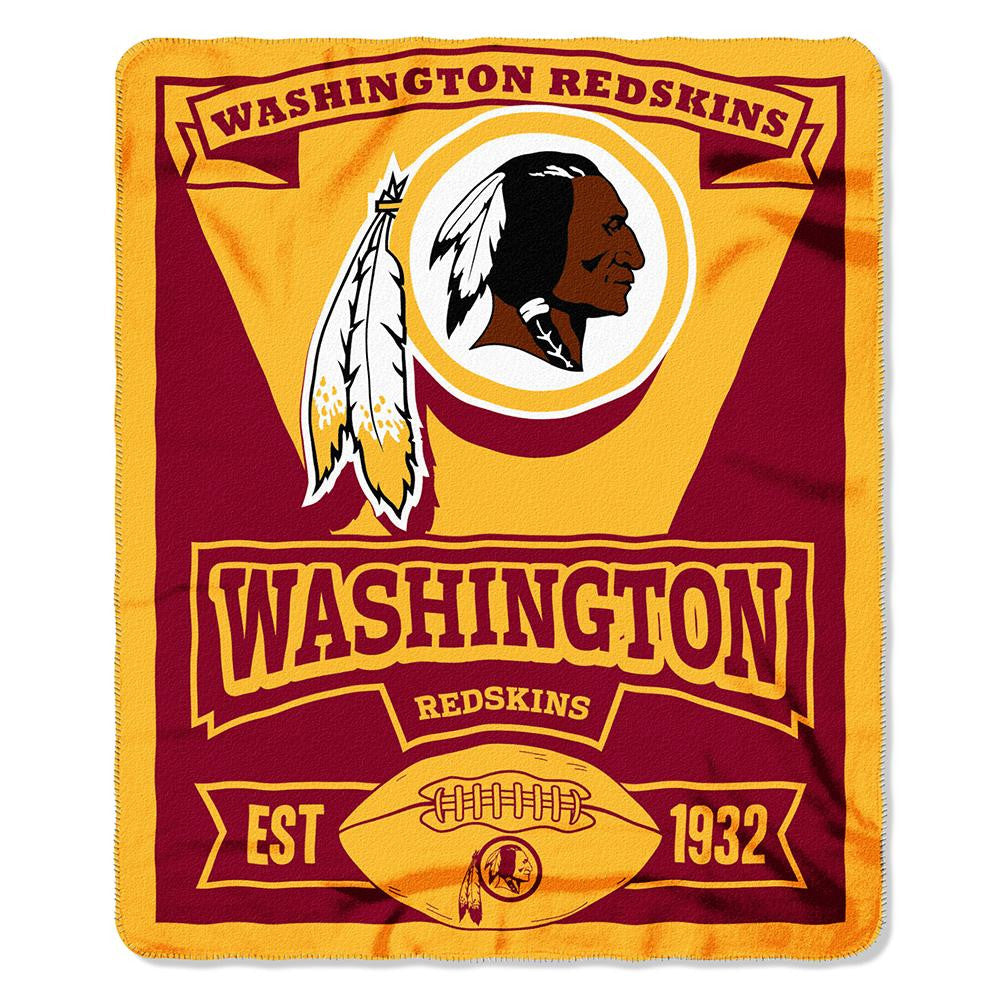 Washington Redskins NFL Light Weight Fleece Blanket (Marque Series) (50inx60in)