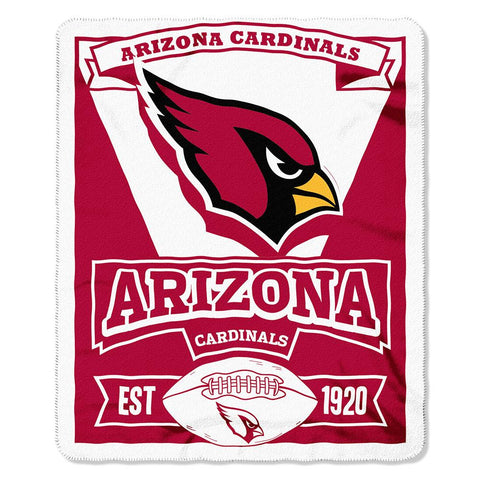 Arizona Cardinals NFL Light Weight Fleece Blanket (Marque Series) (50inx60in)