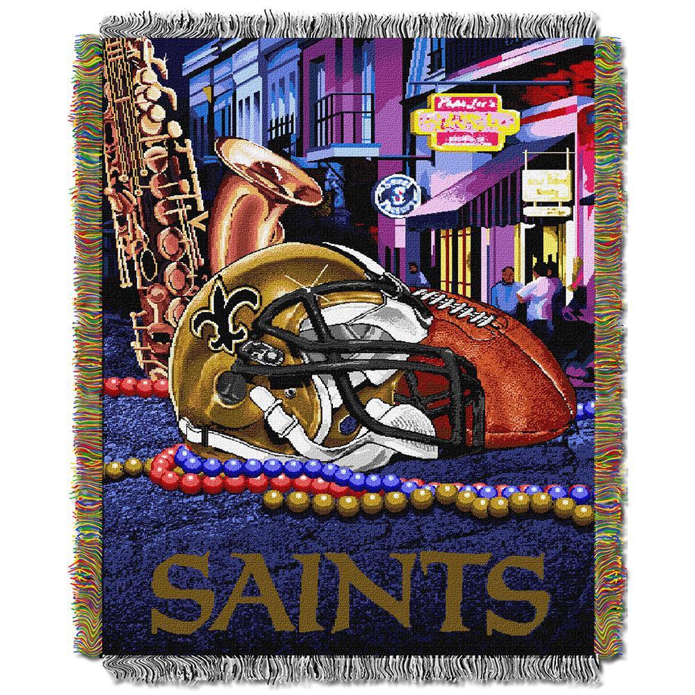 New Orleans Saints NFL Woven Tapestry Throw (Home Field Advantage) (48x60)