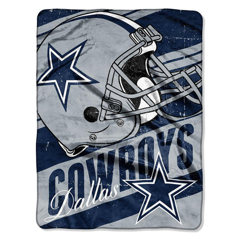 Dallas Cowboys NFL Micro Raschel Blanket (Deep Slant Series) (46in x 60in)