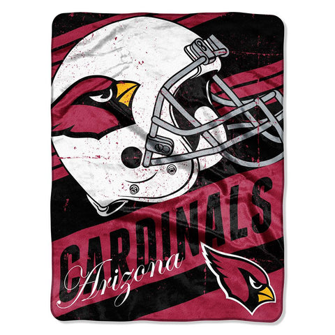 Arizona Cardinals NFL Micro Raschel Blanket (Deep Slant Series) (46in x 60in)