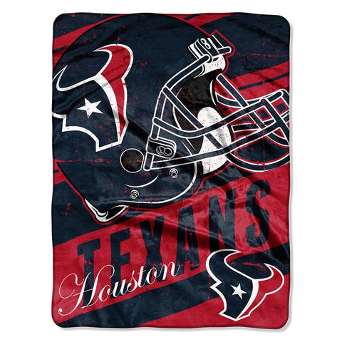 Houston Texans NFL Micro Raschel Blanket (Deep Slant Series) (46in x 60in)
