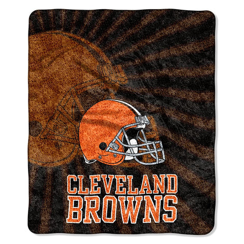 Cleveland Browns NFL Sherpa Throw (Strobe Series) (50in x 60in)