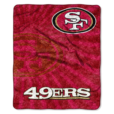 San Francisco 49ers NFL Sherpa Throw (Strobe Series) (50in x 60in)