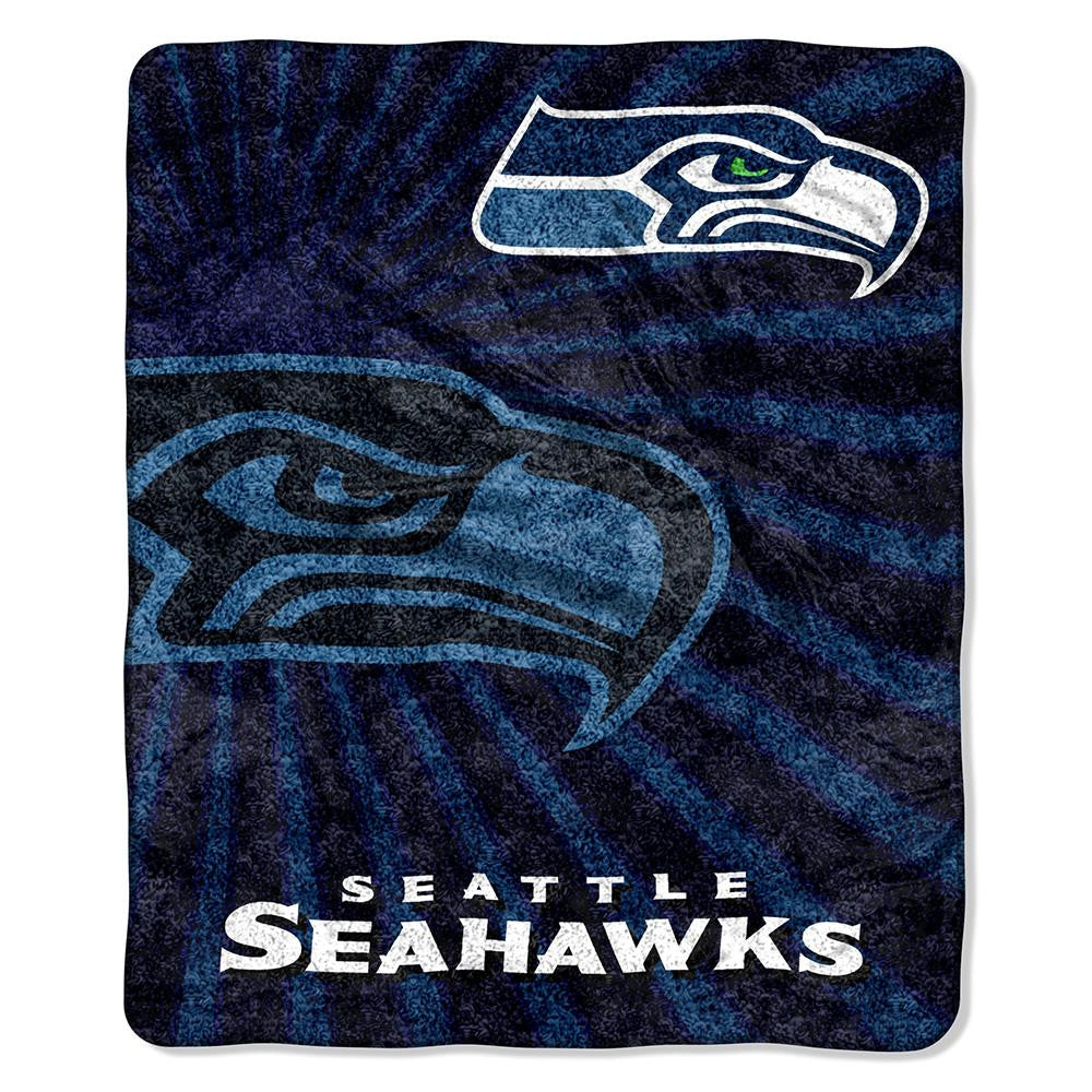 Seattle Seahawks NFL Sherpa Throw (Strobe Series) (50in x 60in)
