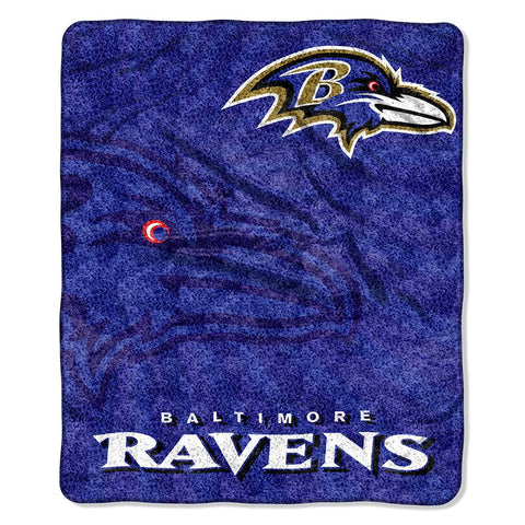 Baltimore Ravens NFL Sherpa Throw (Strobe Series) (50in x 60in)