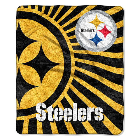 Pittsburgh Steelers NFL Sherpa Throw (Strobe Series) (50in x 60in)