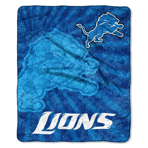 Detroit Lions NFL Sherpa Throw (Strobe Series) (50in x 60in)
