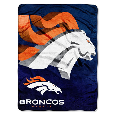 Denver Broncos NFL Micro Raschel Blanket (Bevel Series) (80x60)