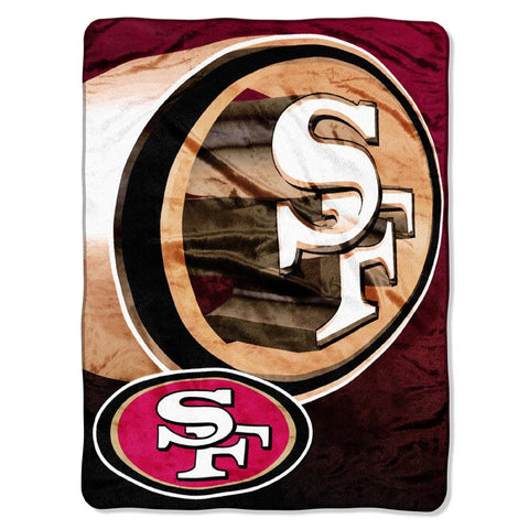 san Francisco 49ers NFL Micro Raschel Blanket (Bevel Series) (80x60)