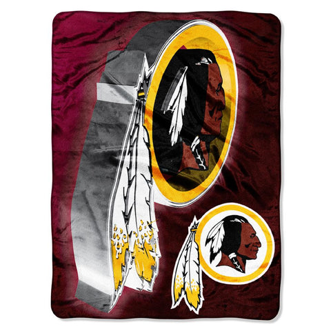 Washington Redskins NFL Micro Raschel Blanket (Bevel Series) (80x60)