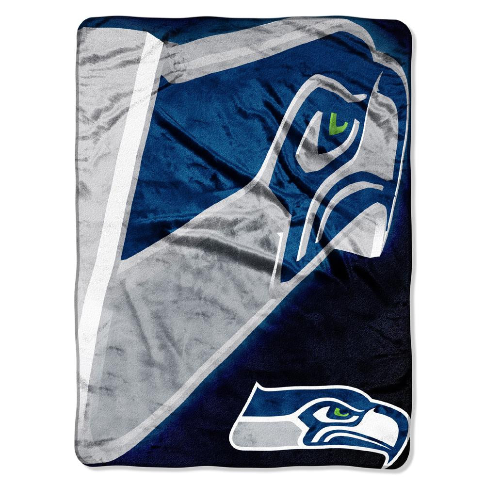 Seattle Seahawks NFL Micro Raschel Blanket (Bevel Series) (80x60)