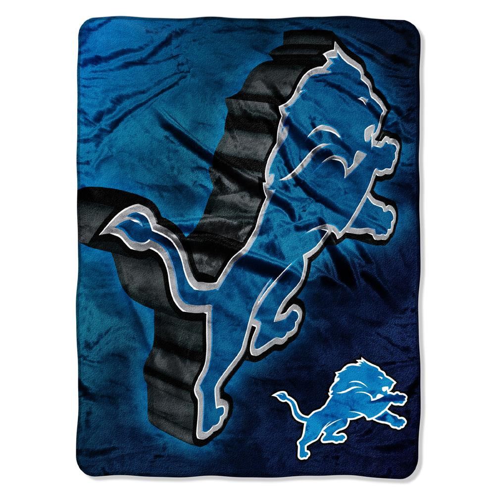 Detroit Lions NFL Micro Raschel Blanket (Bevel Series) (80x60)