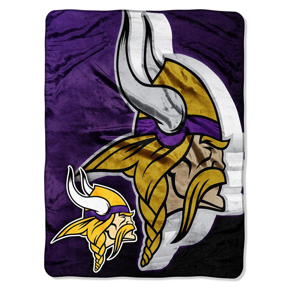 Minnesota Vikings NFL Micro Raschel Blanket (Bevel Series) (80x60)