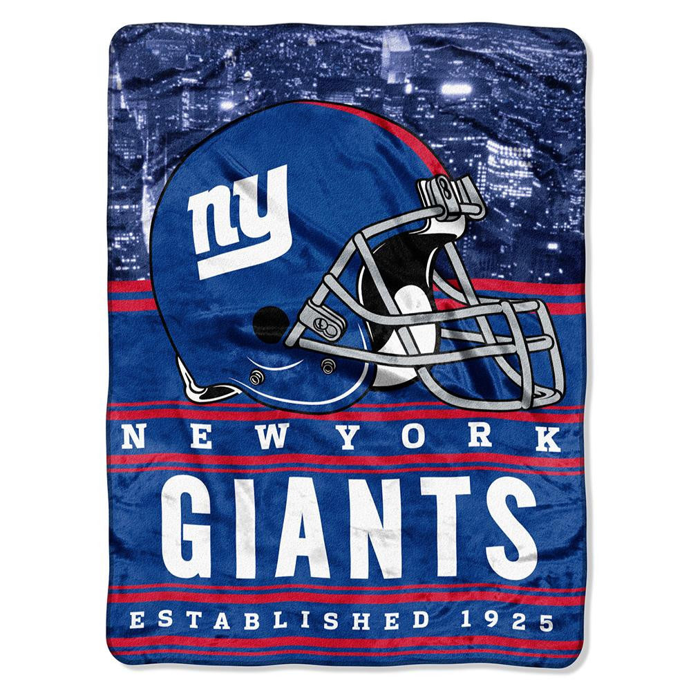 New York Giants NFL Silk Touch Throw (Stacked Series) (60inx80in)