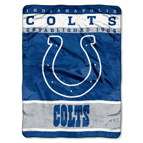 Indianapolis Colts NFL Royal Plush Raschel (12th Man Series) (60in x 80in)