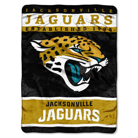 Jacksonville Jaguars NFL Royal Plush Raschel (12th Man Series) (60in x 80in)