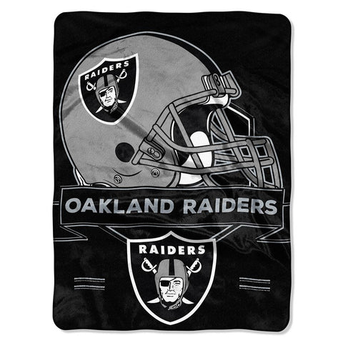 Oakland Raiders NFL Royal Plush Raschel (Prestige Series)