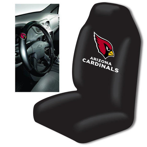 Arizona Cardinals NFL Car Seat Cover and Steering Wheel Cover Set