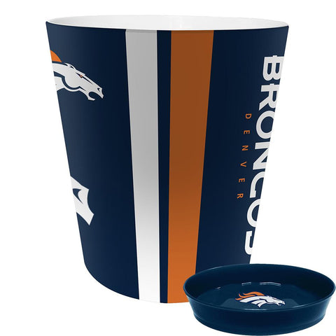 Denver Broncos NFL Waste Basket with Soap Dish