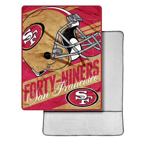 San Francisco 49ers NFL Micro Sherpa Throw with Foot Pocket