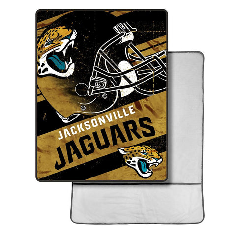 Jacksonville Jaguars NFL Micro Sherpa Throw with Foot Pocket