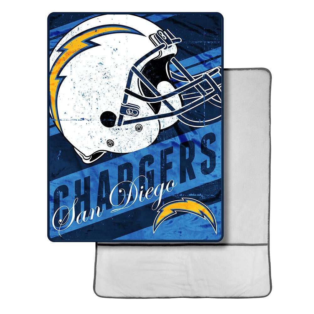 San Diego Chargers NFL Micro Sherpa Throw with Foot Pocket