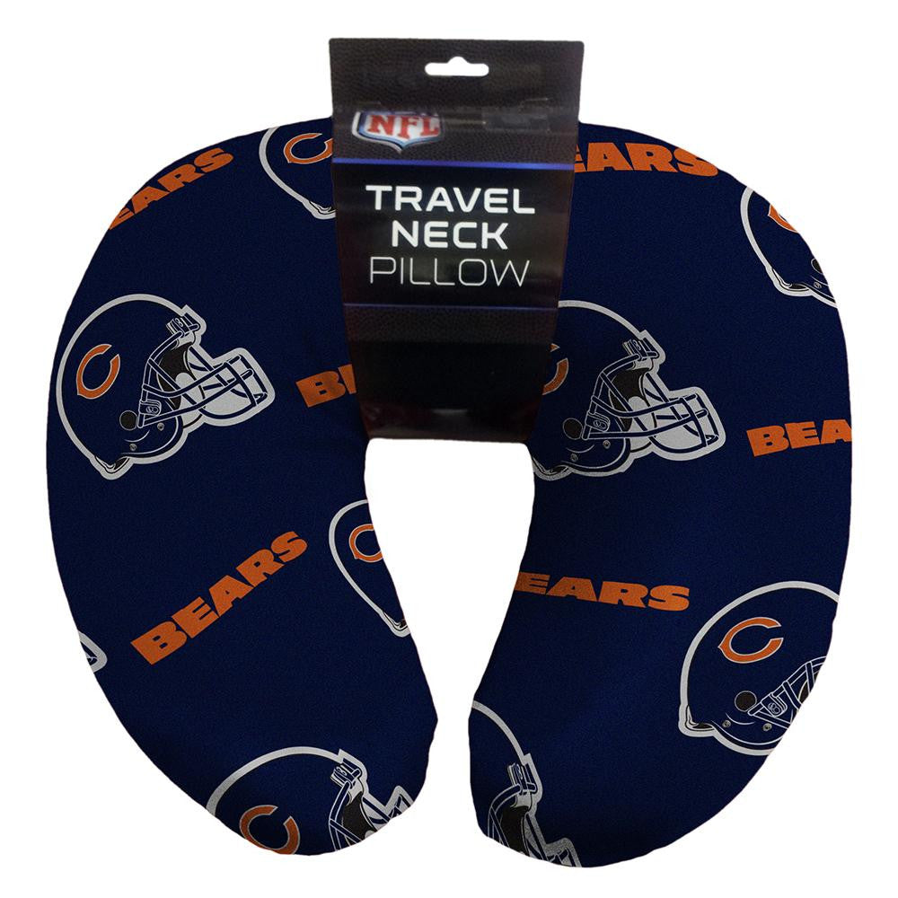 Chicago Bears NFL Beadded Spandex Neck Pillow (12in x 13in x 5in)